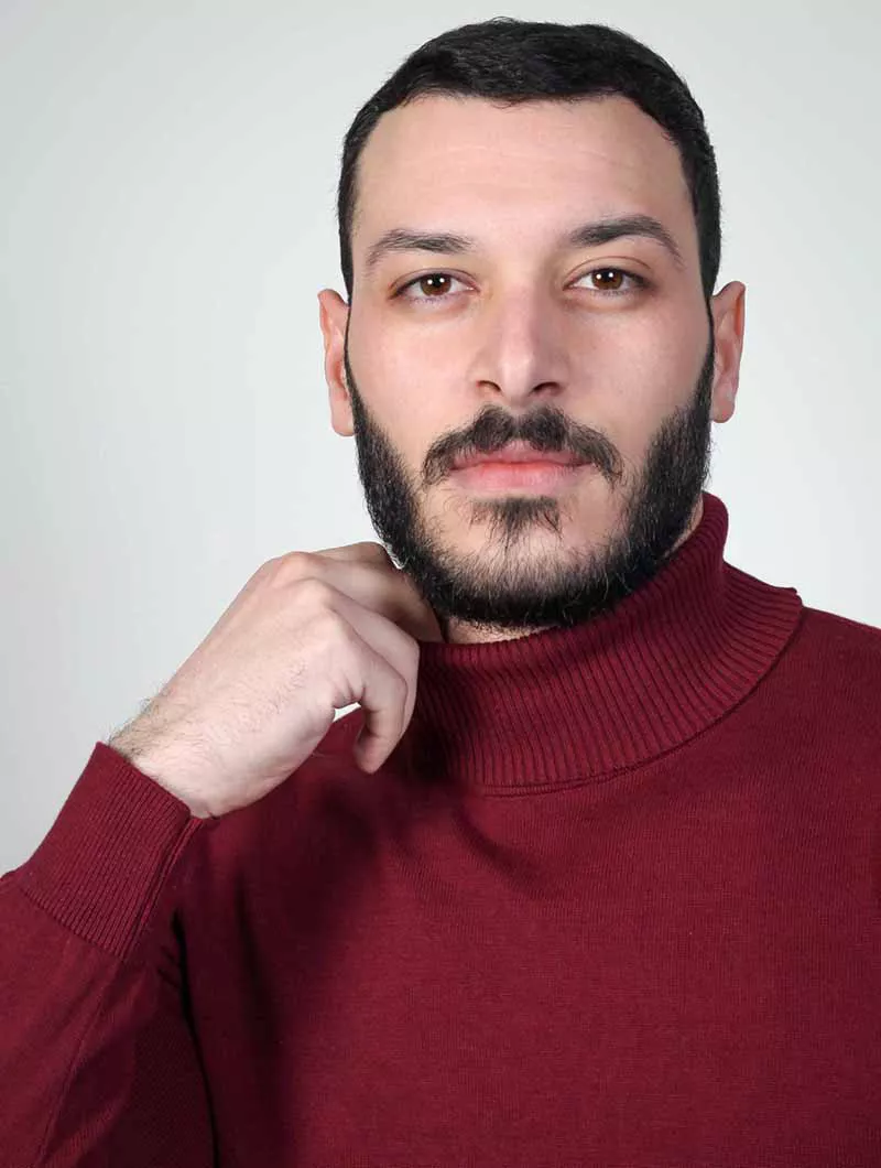 Pull Col Montant Homme Uni